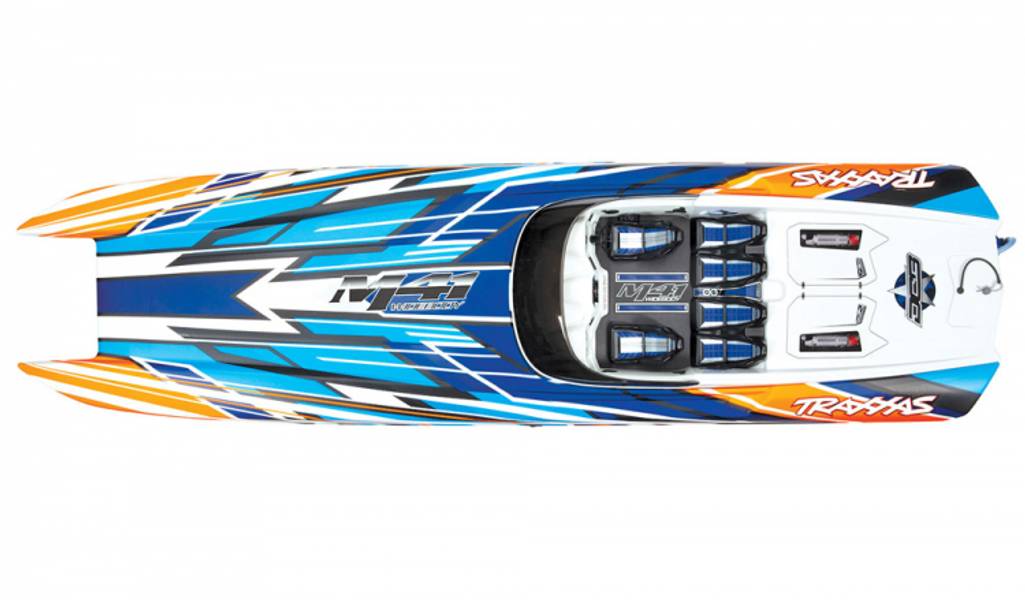 Traxxas 57046-4ORANGEX DCB M41 Widebody Catamaran TSM Brushless 