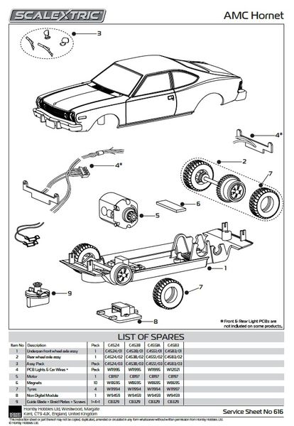 Scalextric James Bond AMC Hornet, The Man With The Golden Gun