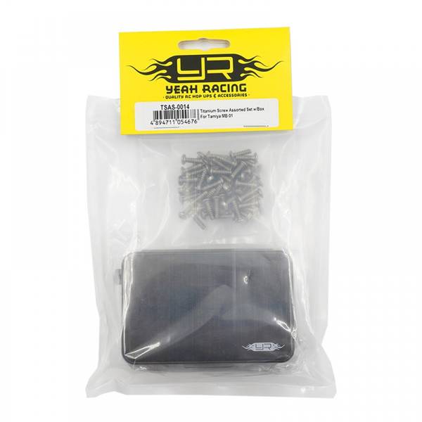 Yeah Racing TSAS-0014 TITANIUM SCREW ASSORTED SET W/BOX MB-01