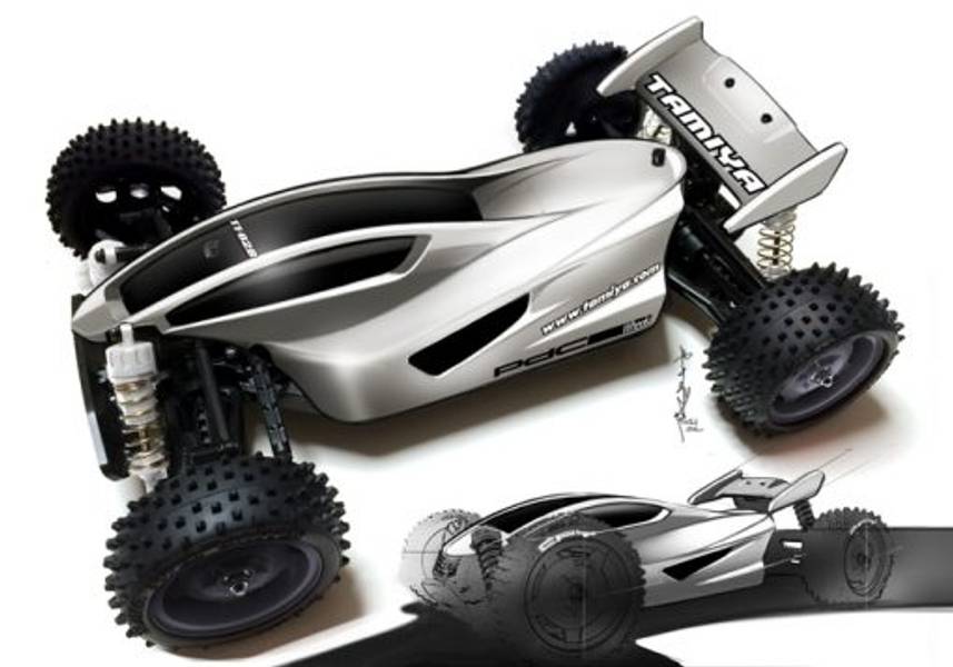 Tamiya 47355 Dual Ridge Mettalick Black (TT-02B)