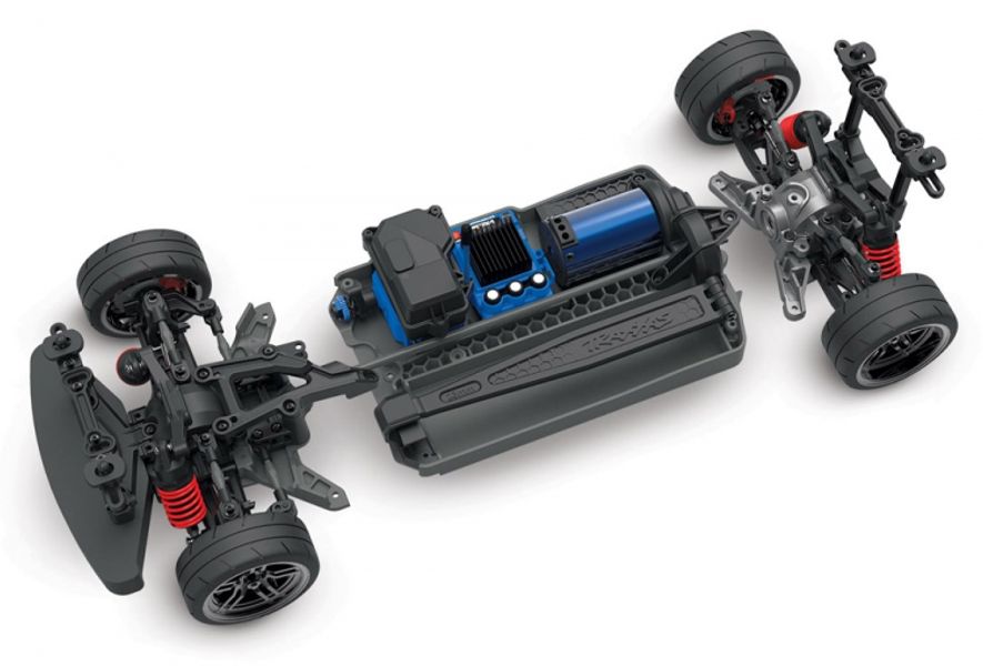 Traxxas 830764 4-Tec 2.0 VXL 4WD TQi TSM w/o Body, Battery & Cha