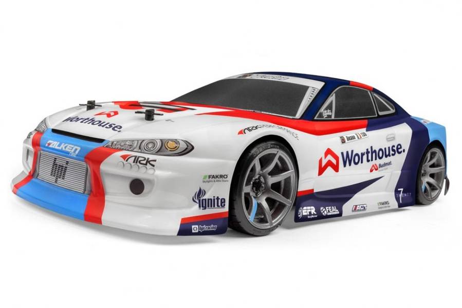 HPI 120097 RS4 SPORT 3 DRIFT TEAM WORTHOUSE NISSAN S15