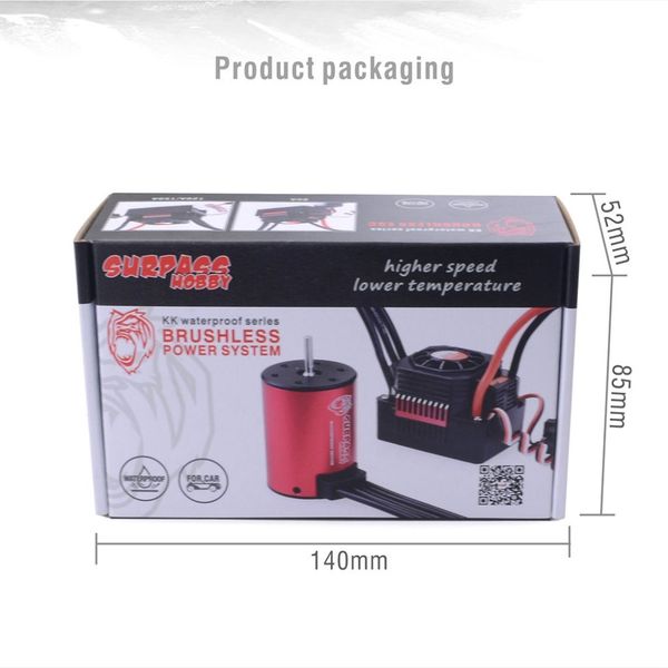 Surpass Hobby Combo 80A ESC m/3665 3500KV BL WP