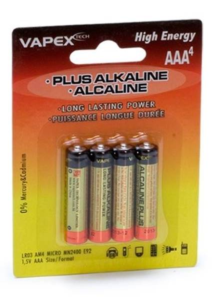 Vapex Plus Alkaline batteries AAA 4