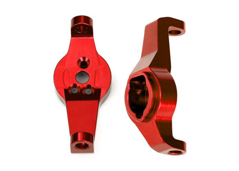 Traxxas 8232R Casterblock (Portal Drive) Alu Red L+R (2) TRX-4