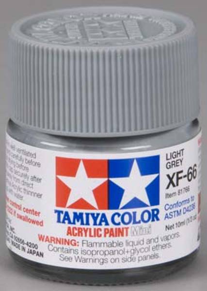 Tamiya 81766 Acrylic Mini XF-66 Light Gray 1/3 oz