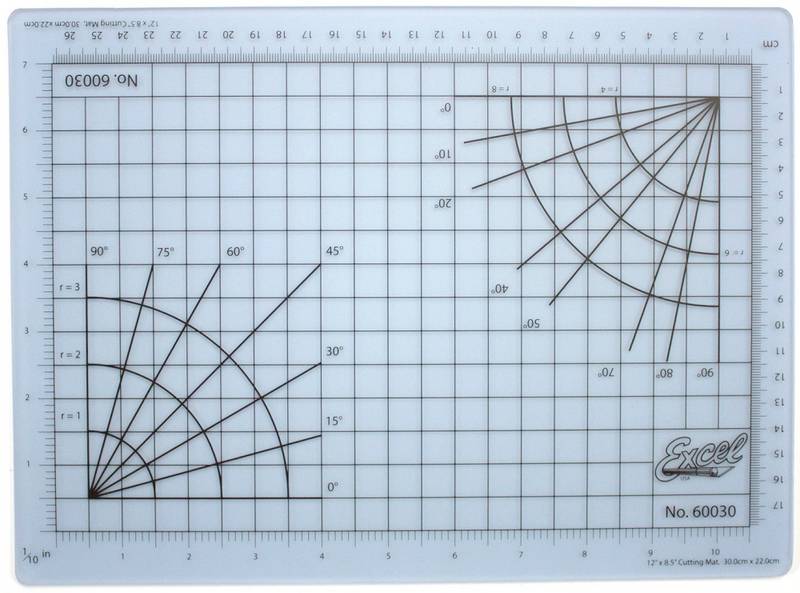 Excel 60030 - Self-Healing Cutting Mat 216x305mm (Transparent)