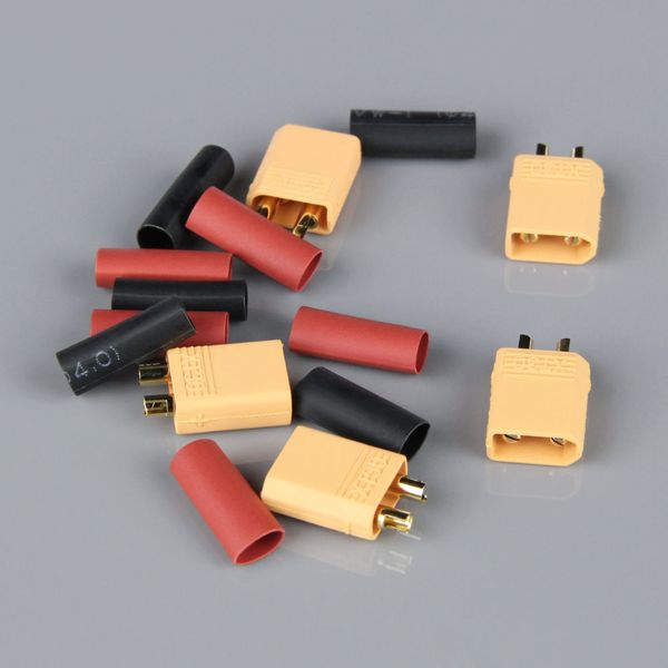 Radient 010020 XT30 MALE INCLUDING HEAT SHRINK (ESC END) (5PCS)
