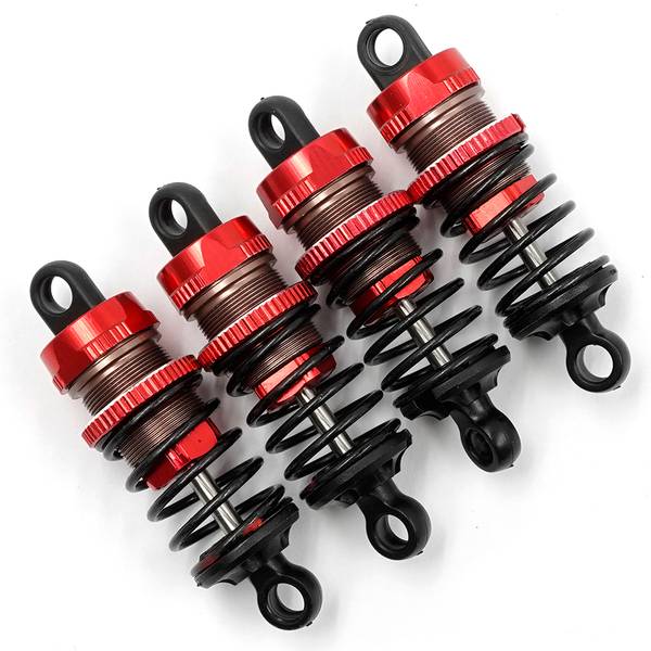 Yeah Racing ALUMINUM BIG BORE GO 55MM DAMPER SET 4PCS FOR 1/10 R