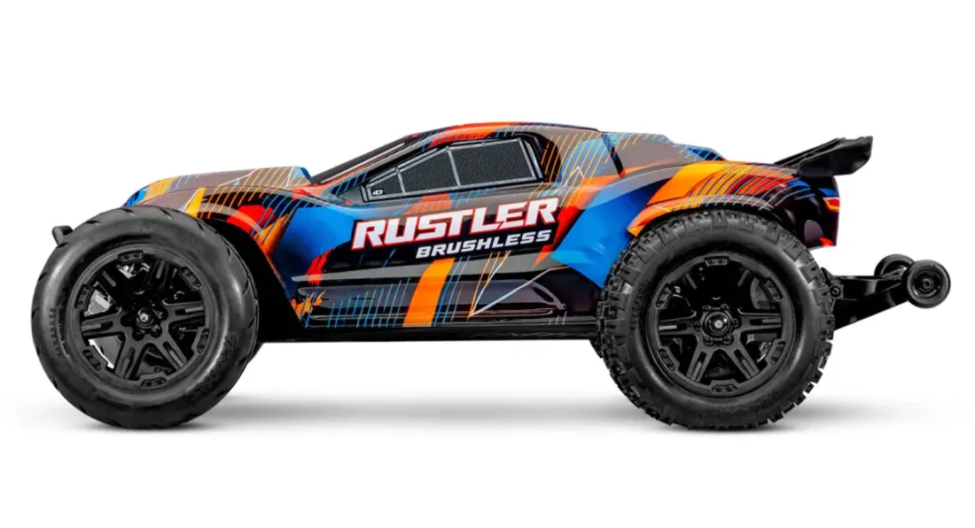 Traxxas 37454-4-Orange Rustler 2WD 1/10 HD VX3 BL 3S RTR