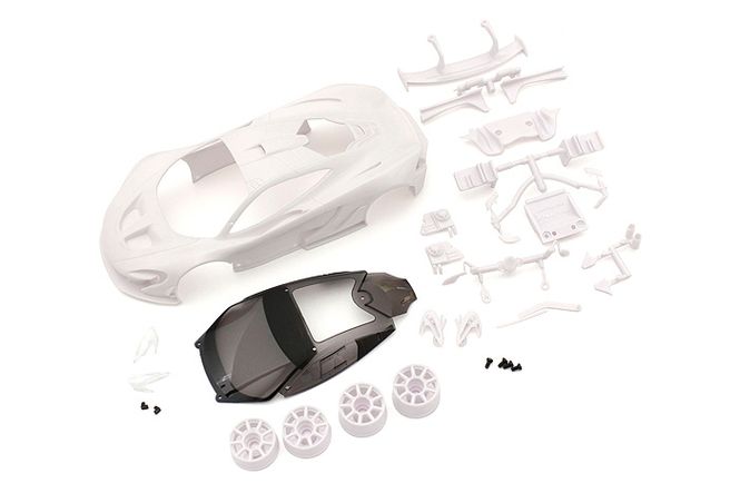 Hovedbilde Kyosho MZN190 McLaren P1 GTR White body set(w/Wheel)	