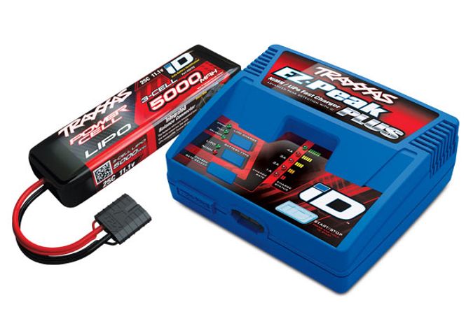 Hovedbilde Traxxas Charger EZ-Peak Plus 4A och 3S 5000mAh Battery ...