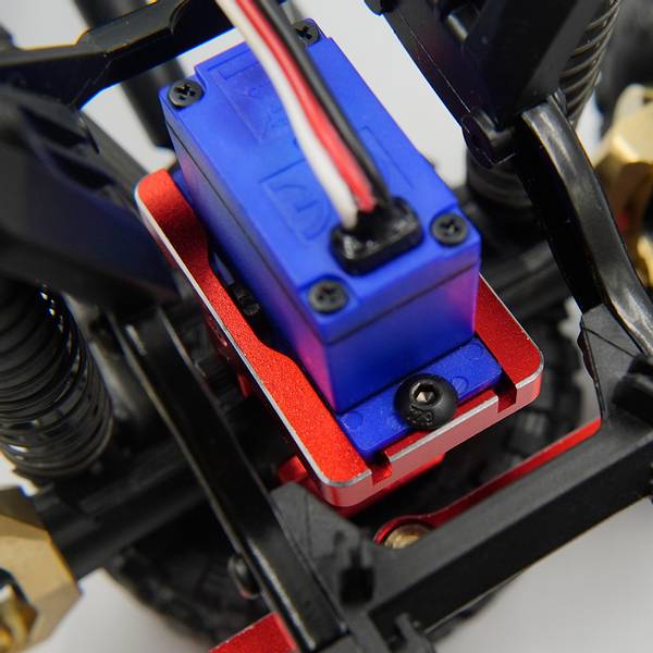 Yeah racing TR4M-011BK ALUMINUM SERVO MOUNT FITS TRX-4M