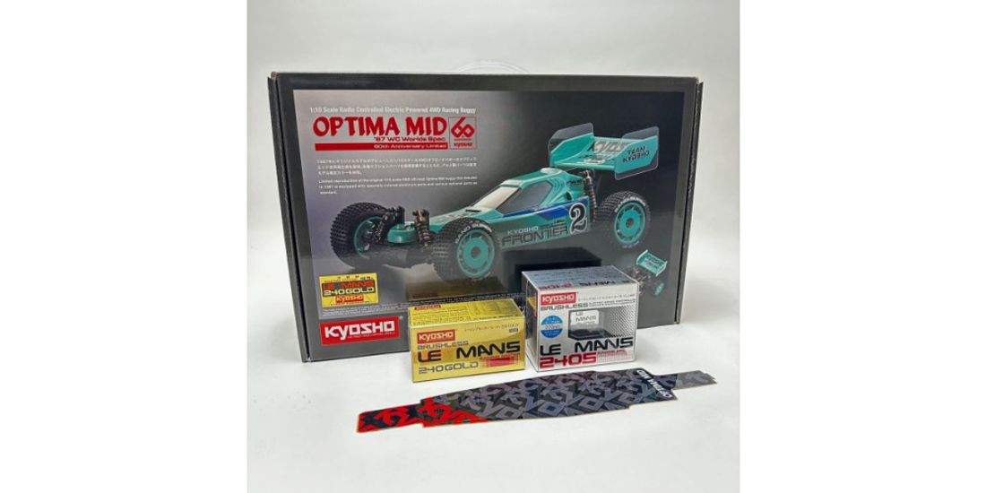 Kyosho Optima Mid'87 60th Anni 4WD 1:10 60th Le Mans 240 Gold Ed
