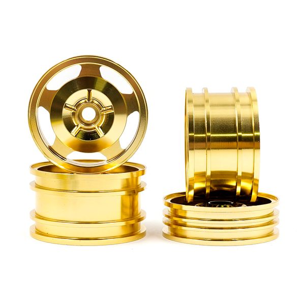 Yeah Racing 0182GD Aluminum CNC Rim Set (2WD) For Tamiya DT-02 DT-03 Super Astute Sand Rover 2011