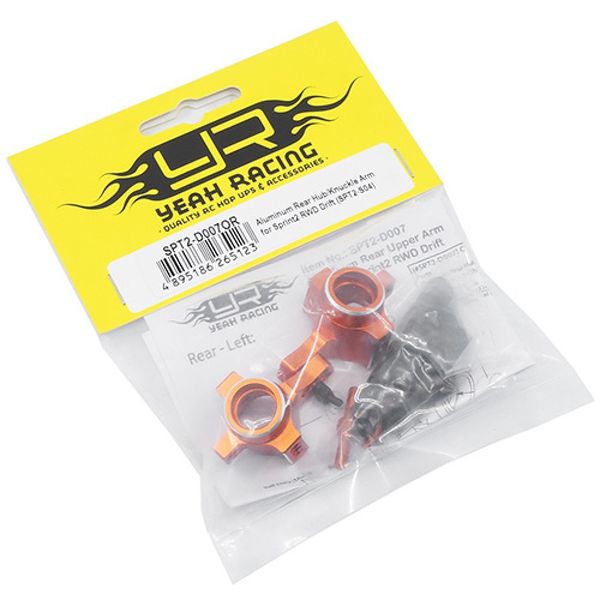 Yeah Racing SPT2-D007OR Alu Rear Upright for Sprint 2 RWD Drift 