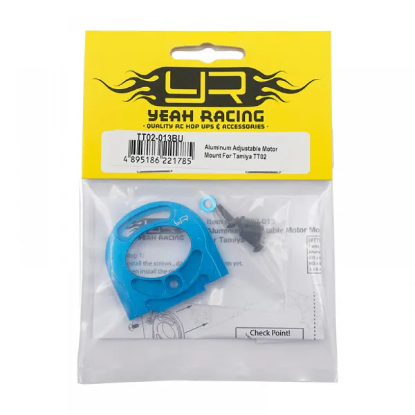 Yeah Racing TT02-013BU Aluminum Adjustable Motor Mount For Tamiy