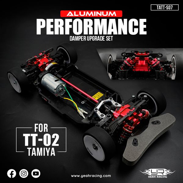 Yeah Racing TATT-S07RD Alu Performance Damper Upgrade Set For TT