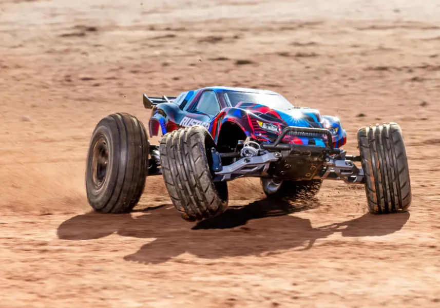 Traxxas 37454-4-Red Rustler 2WD 1/10 HD VX3 BL 3S RTR