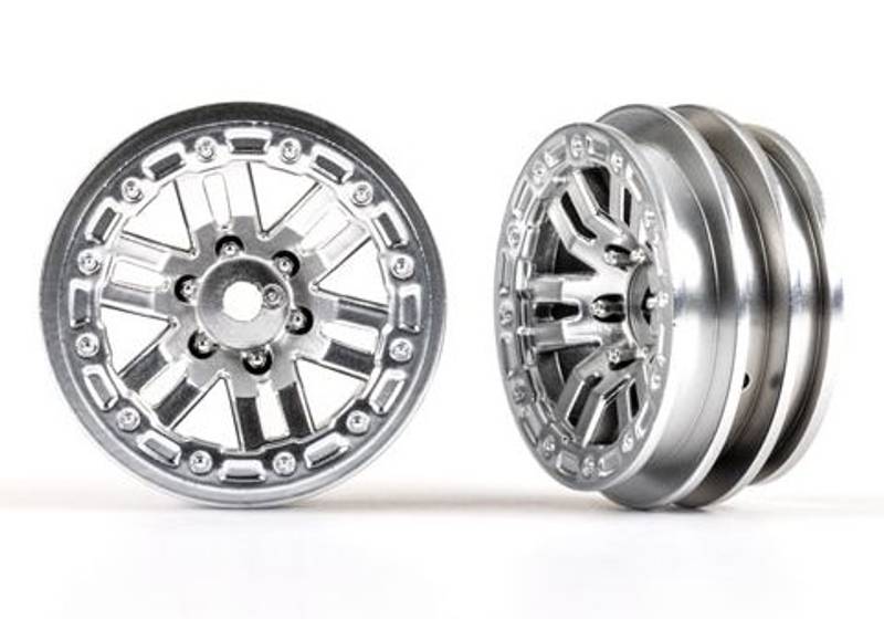 Traxxas 9768 Wheels 12-Spoke Satin Chrome 1.0 (2)