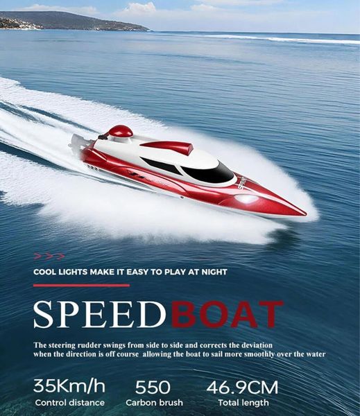 WLtoys Speed Boat 918 Red - Komplett