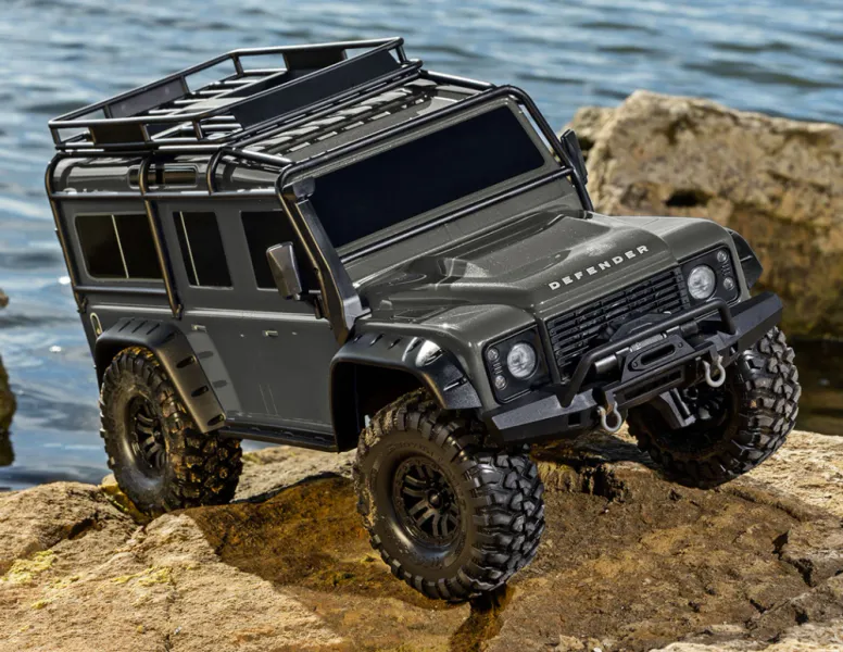 Traxxas 82256 TRX-4 Land Rover Defender Clipless Silver RTR