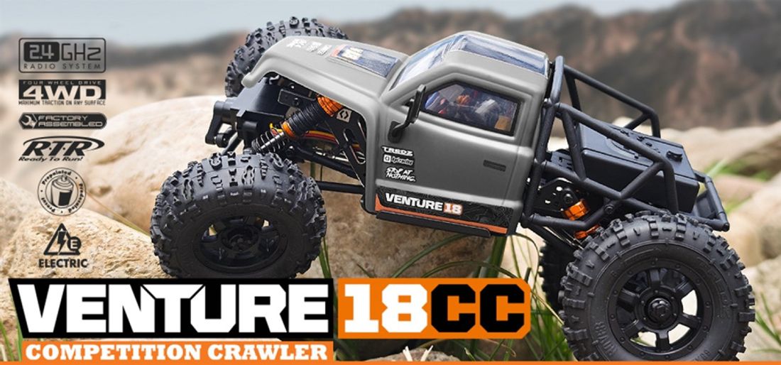HPI 160808 Venture 18 CC Flux Comp Crawler Gunmetal