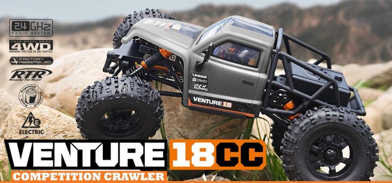 HPI 160808 Venture 18 CC Flux Comp Crawler Gunmetal