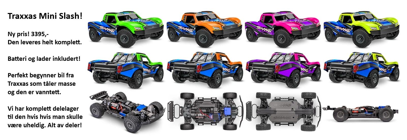 traxxas mini slash ny lav pris