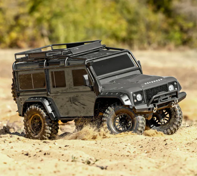 Traxxas 82256 TRX-4 Land Rover Defender Clipless Silver RTR